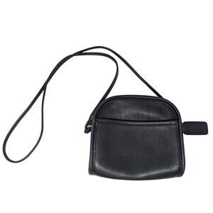 Vintage Coach Abbie Bag 9017 Black Leather Crossbody Purse 90s Y2K Travel Classy
